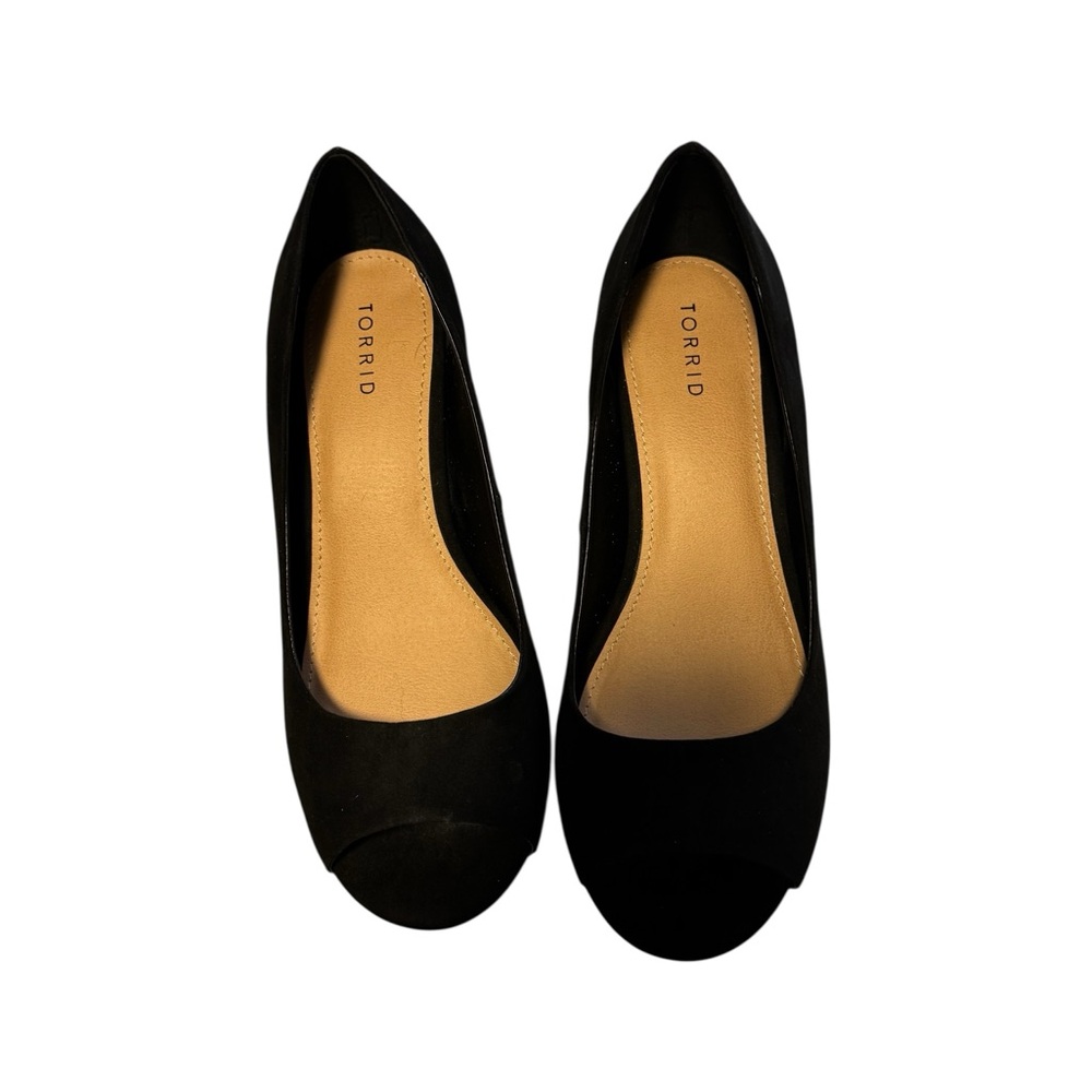 Torrid Classic Black Peep Toe Heels